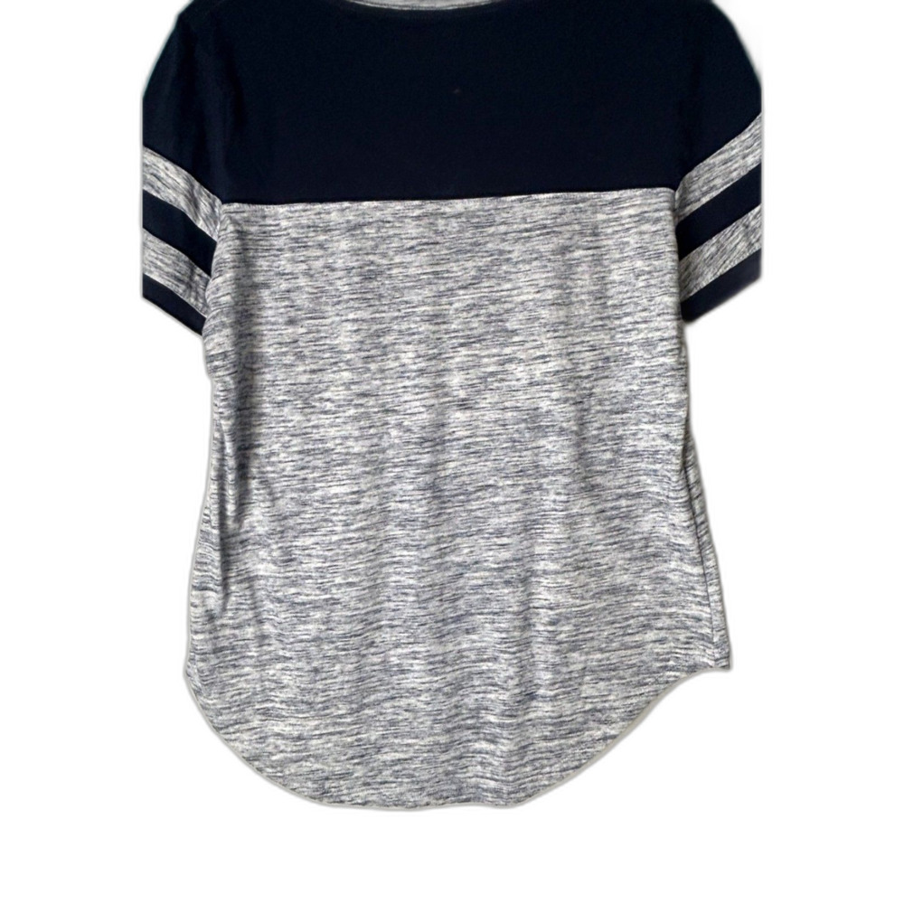 NFL Team Apparel New England Patriots Women's T-Shirt Size L Navy Gray